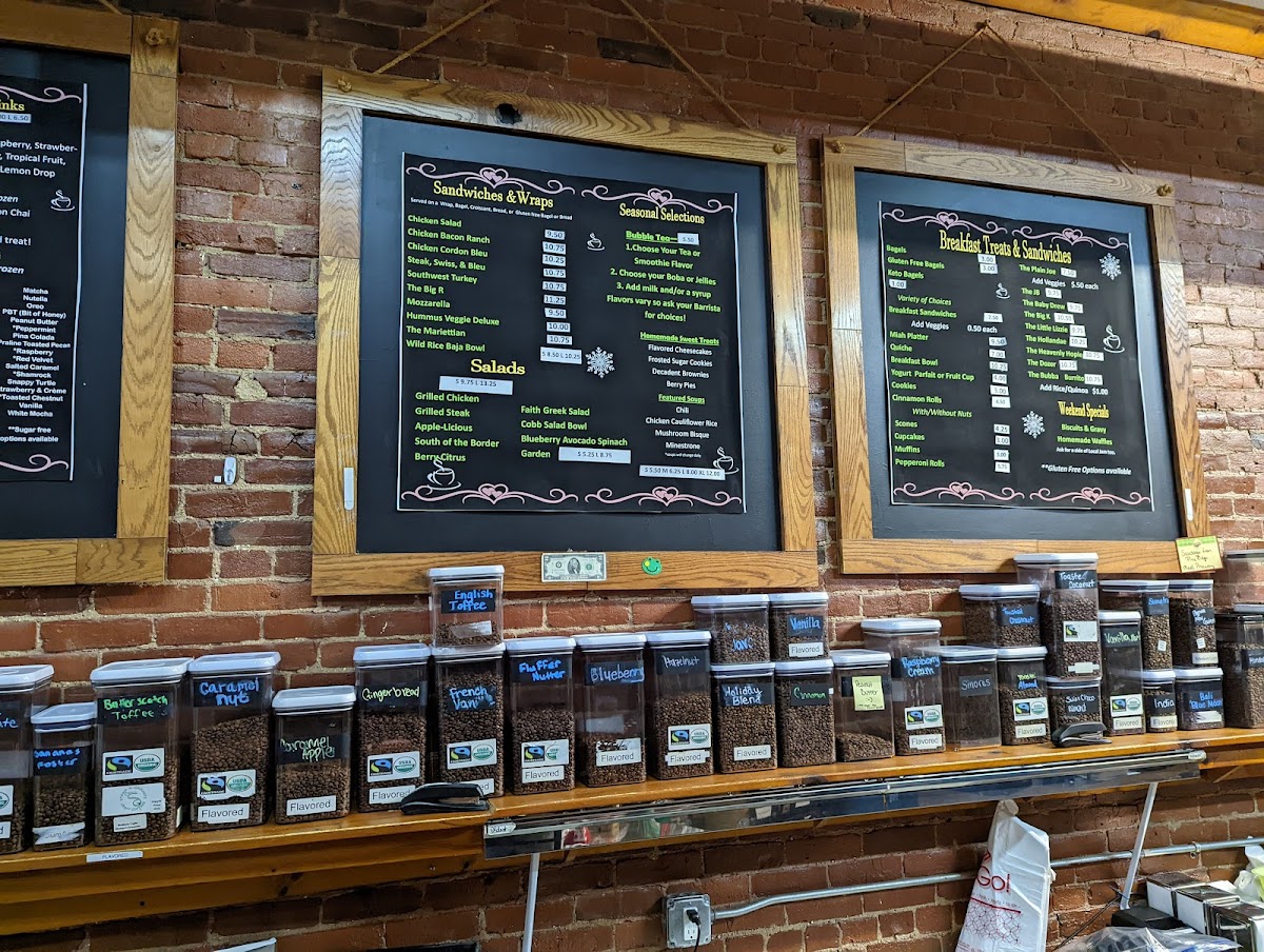 Menu Jeremiah's Coffee House 29:11-4